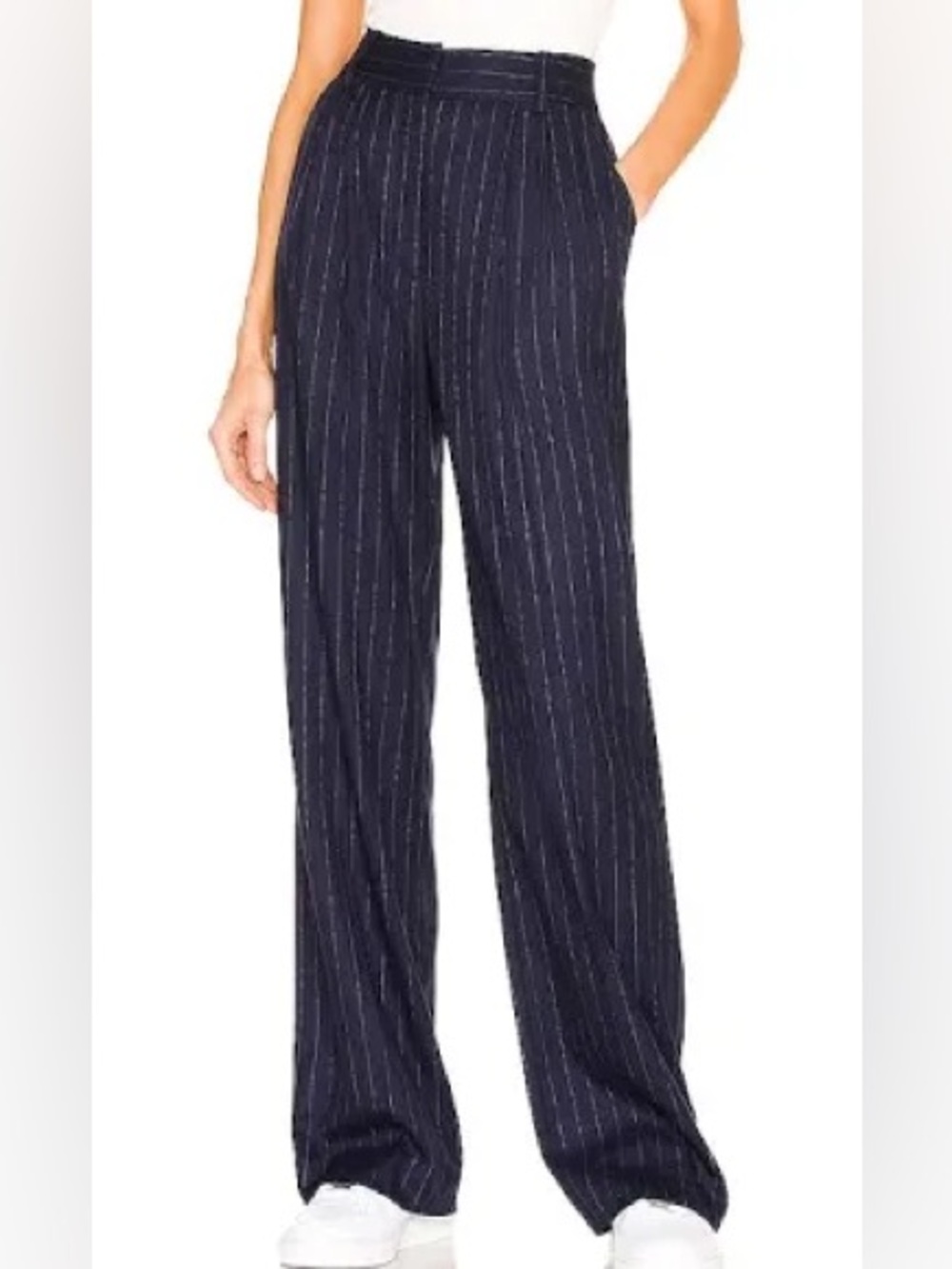 Favorite Daughter "The Favorite Pant" in Navy Pinstripe Sz 8